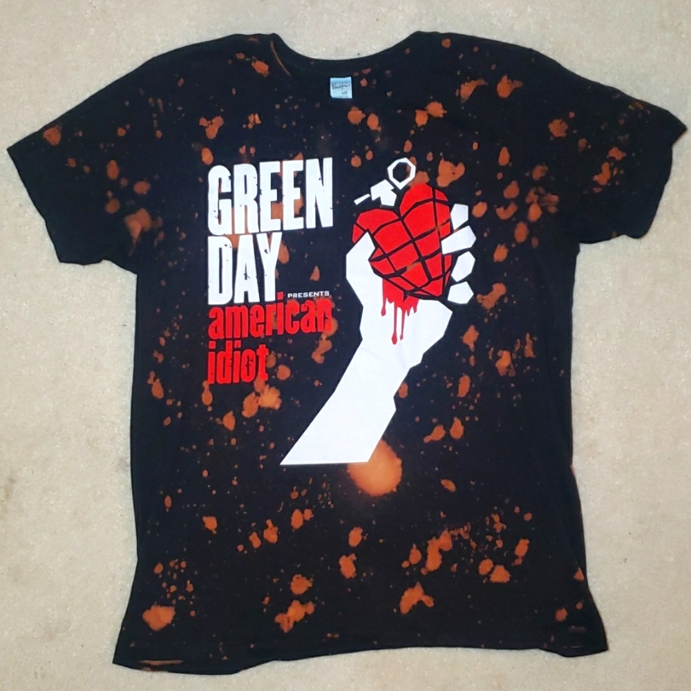 Green Day American Idiot Tie-dye Pacific Size Large
